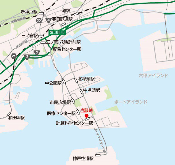 アイパーク神戸 周辺地図